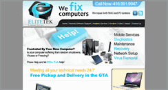 Desktop Screenshot of elitetek.ca