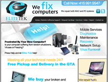 Tablet Screenshot of elitetek.ca